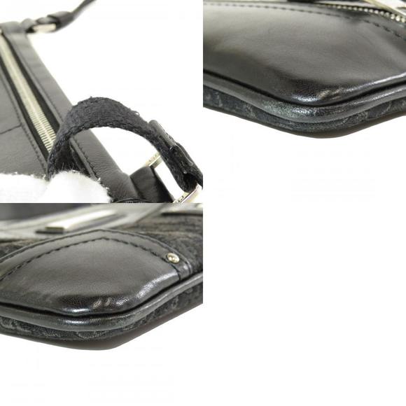 Christian Dior Trotter Pattern Shoulder Bag Canvas Black - Picture 9 of 9